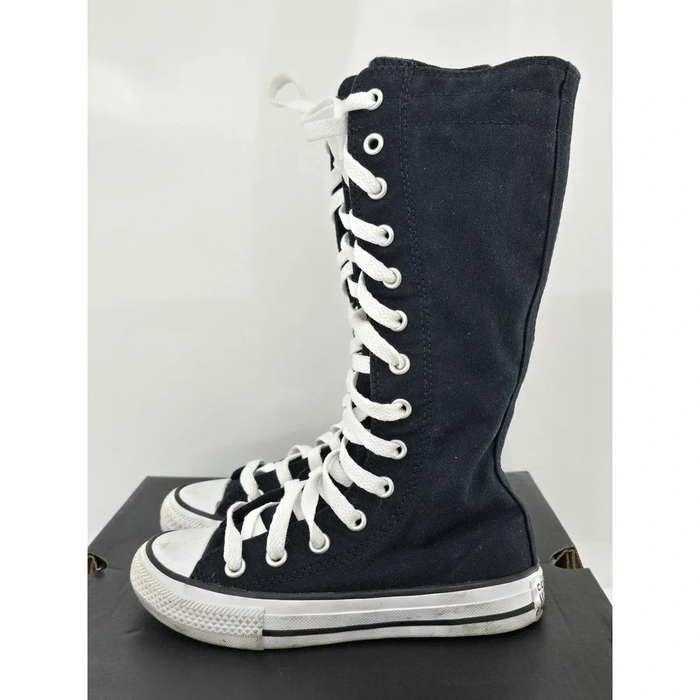 Converse Chuck Taylor All Star XX-Hi Youth 11 Black Knee High Sneakers -VG